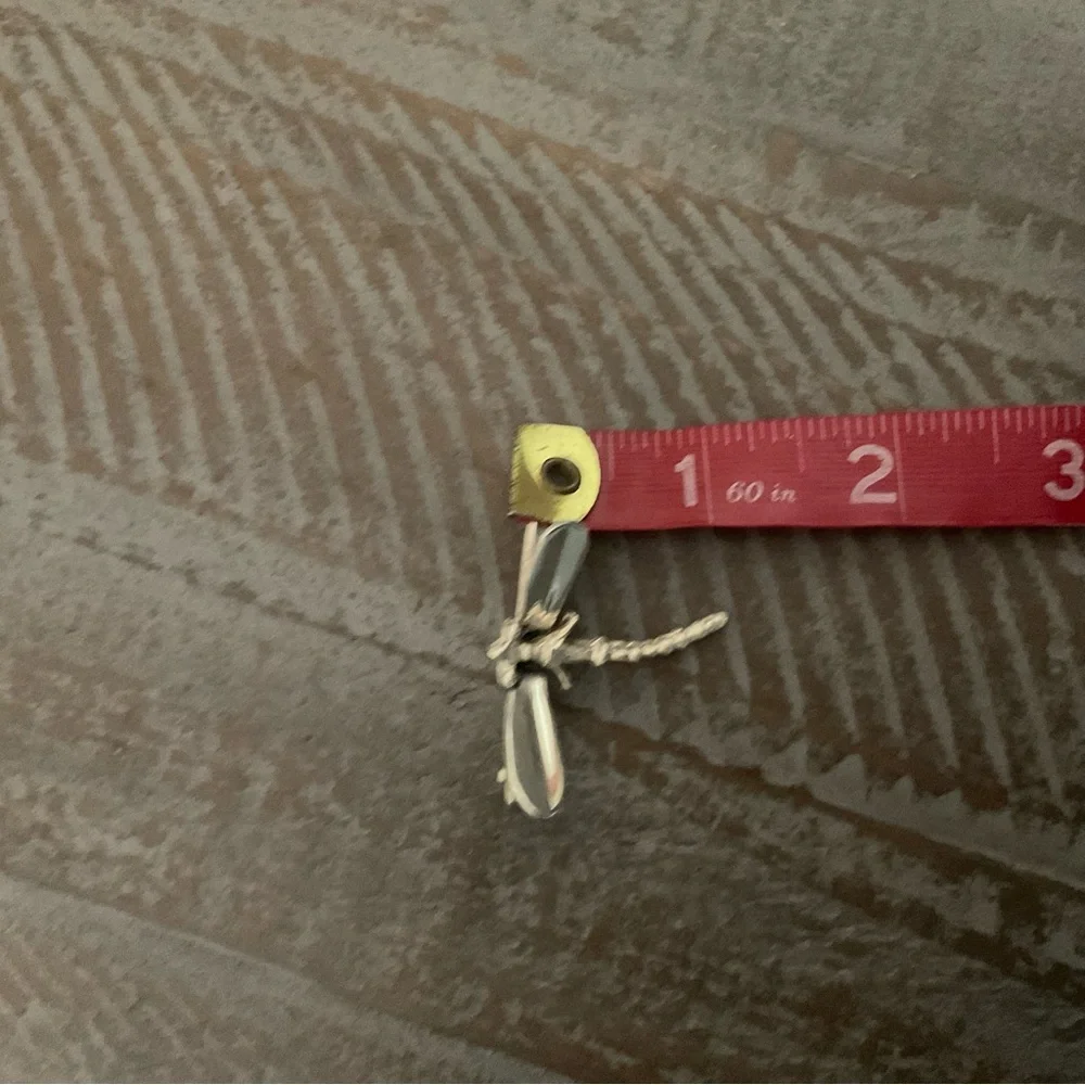 Sterling silver dragonfly pin brooch - Picture 8 of 8